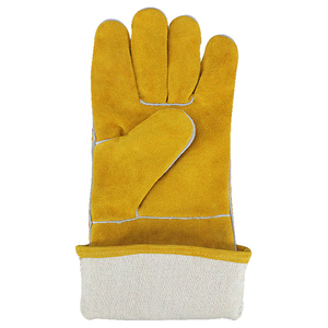 Guantes de Seguridad de Cuero de Vaca para Soldadura, Guantes de Cuero Dividido, Protección de Manos y Brazos - Product Image 3
