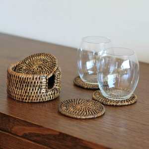 VIETNAM ROTIN CAFÉ THÉ SOUS-VERRE LOT DE 6 - Product Image 6