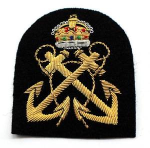 Écusson brodé d'ancre sur mesure Insigne de crête en laiton fait à la main Insignes uniformes d'éclaireur de sécurité tactique Fournisseur personnalisé - Product Image 1