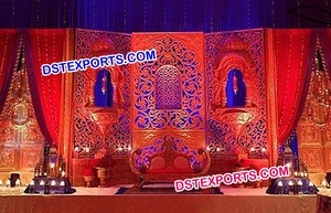 Cadres de dos ovales de scène de mariage indien, panneau d'arrière-plan élégant, couleurs blanches, africain, fond rond - Product Image 4