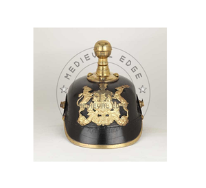 Venta caliente de casco prusiano y alemán y desgaste ceremonial de cuero Pickelhaube casco más grande de la empresa de fabricación - Product Image 2