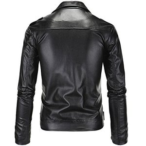 Gran oferta, chaqueta de cuero de talla grande hecha a medida para hombre, chaqueta de invierno de alta calidad con cremallera frontal con piel de oveja, característica impermeable transpirable - Product Image 6