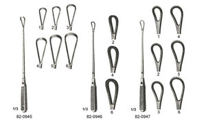 Instrumentos de Ginecología Manuales de Alta Calidad Thomas, Curetas Uterinas de 28 cm de Longitud, FIG 1 6, Diseño Alemán, Instrumentos Quirúrgicos Básicos - Product Image 4