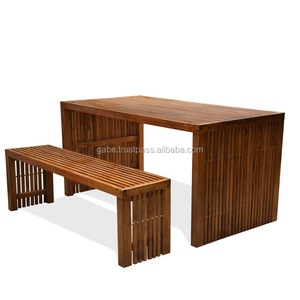 Ensemble de Table à manger en teck, massif - Product Image 3