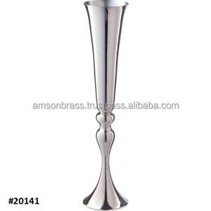 Moderno interior creativo maceta centros de mesa Metal cuadrado inferior alto piso plata Metal florero - Product Image 6