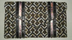 Bolso bandolera con cuentas de hombro hecho a mano de diseñador de estilo bohemio para mujer india, gran capacidad para compras nocturnas bohemias - Product Image 4