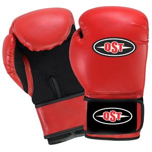QST International Guantes de boxeo cómodos ajustables Correa de cierre de lazo de cuero sintético transpirable para entrenamiento Flexible - Product Image 4