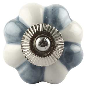 Lot Boutons de Tiroir En Céramique Gris Shabby Chic Tire Citrouille Placard Porte Traction Ferme Cabinet 5.08 cm CK-1590 - Product Image 5