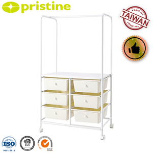 Chariot de rangement roulant à 4 tiroirs au design moderne de haute qualité cintre Taiwan fabricant de meubles en acier chambre à coucher bureau à domicile! - Product Image 2