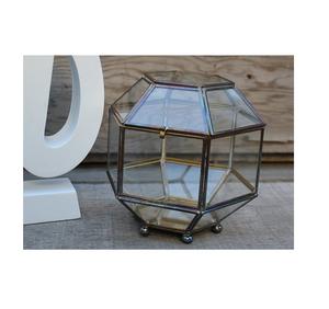 <span class=keywords><strong>Portagioie</strong></span> in <span class=keywords><strong>vetro</strong></span> <span class=keywords><strong>e</strong></span> ottone con struttura in <span class=keywords><strong>metallo</strong></span> elegante <span class=keywords><strong>e</strong></span> durevole soluzione di stoccaggio - Product Image 5