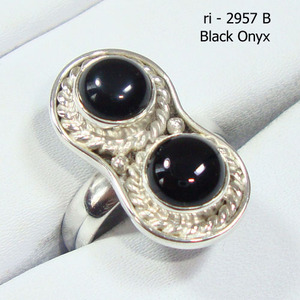 Black Onyx 925 Silver Ring Wholesale <b>Handmade</b> <b>Jewelry</b> - Product Image 3