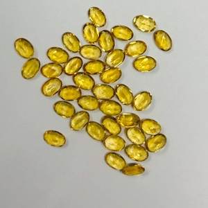 7mm 8mm 9mm Citrine naturelle à facettes coupe ovale pierres semi-précieuses en vrac acheter maintenant pierres en gros pour l'usine de réglage de bijoux - Product Image 1