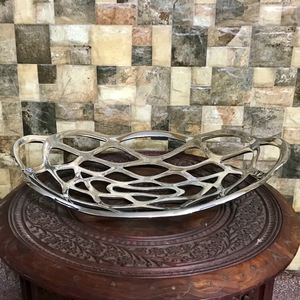 Fancy Gold-Plated Aluminum Alloy Tableware Home Decor Custom Offset Printing <b>Casting</b> Die Cut Techniques Gift Craft Application - Product Image 1