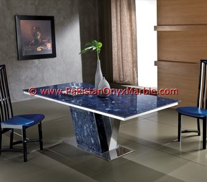 Table basse de luxe en lapis lazuli bleu pierre précieuse minérale en jade naturel sculptée et polie - Product Image 3