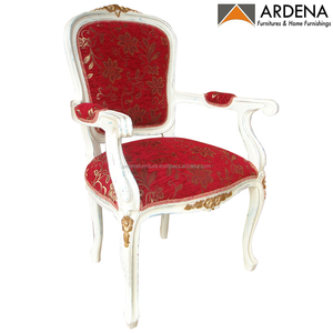 Chaise de salle à manger ou de Restaurant en bois massif, ensemble de salle à manger, avec accoudoir, style français Louis, le meilleur prix 24 pièces - Product Image 3