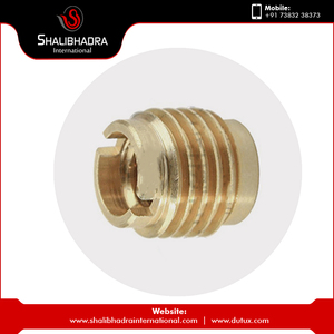 Écrou d'insertion en bois en laiton certifié ISO Type de tête hexagonale Filetage M3 Traitement de surface chromé Utilisation dans l'industrie lourde - Product Image 2