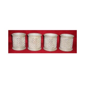 Indian Supplier Soapstone <b>Carving</b> <b>Candle</b> Stands - Product Image 1