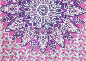 100% algodón bohemio mandala colcha estampado mantel - Product Image 3
