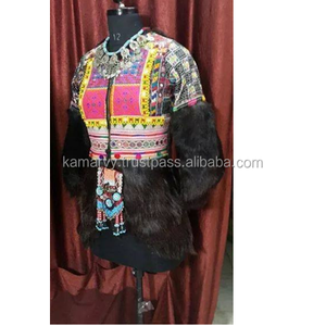 Handmade Bohemian Gypsy Style Women's Leather Long <b>Jacket</b> Coat - Product Image 3
