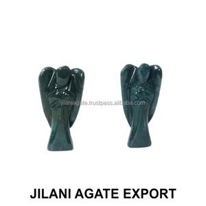 Vente en gros de figurine de poche ange en Labradorite de style Jilani de 2 pouces AGATE sculptée pierre semi-précieuse artisanat pour le Feng Shui - Product Image 6