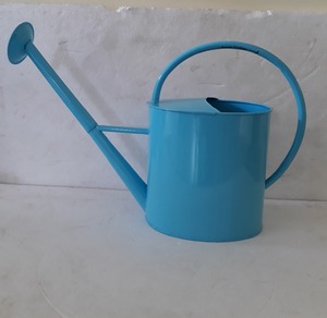 บัวรดน้ำในสวน,กระป๋องรดน้ำโลหะทาสีฟ้าสำหรับพืชสีเขียวในร่มสวนกระป๋องบัวรดน้ำสีฟ้า - Product Image 3