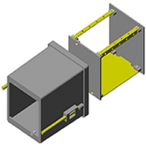Caja de control de instrumentos de panel Din de ABS impermeable (IP66) Cajas de instrumentos y electrónica para exteriores - Product Image 1