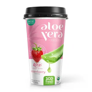 Vietnam Minuman 330Ml Cangkir Aloe Vera Jus Strawberry Rasa