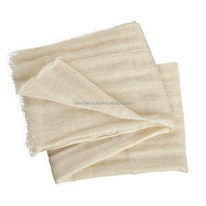 Paño de muselina de malla de algodón blanco sin blanquear 28x24 paños de limpieza de cocina - Product Image 1