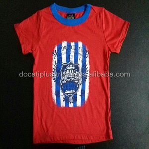 100% coton décontracté enfants t-shirts imprimés petite taille séchage rapide et tissu de jersey compressé conception vierge - Product Image 3