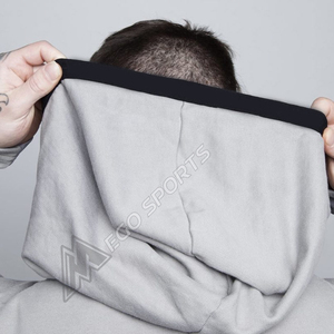 ชุดวอร์ม2ชิ้นระบายอากาศสำหรับผู้ชายชุดออกกำลังกายมีฮู้ดและกางเกงวิ่งออกกำลังกายสำหรับยิมและใช้งานกลางแจ้ง - Product Image 4