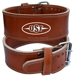 Ceinture d'haltérophilie en cuir Double boucle à ardillon 5mm 10mm d'épaisseur Ceintures d'entraînement de dynamophilie Compression Workout Gym Accessoires - Product Image 3