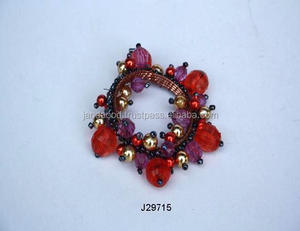 Servilleteros tejidos con cuentas de vidrio, vajilla, Decoración de mesa de cena, servilleteros, soporte decorativo para servilletas - Product Image 2