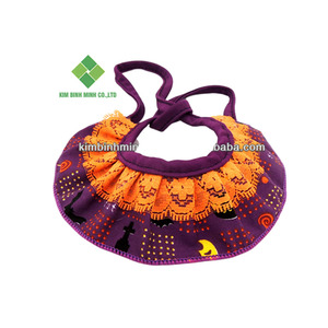 Vietnam-Made Cute Style Pet Frill Choker with Animal Pattern and <b>Ribbon</b> <b>Decoration</b> for Dogs - Product Image 1