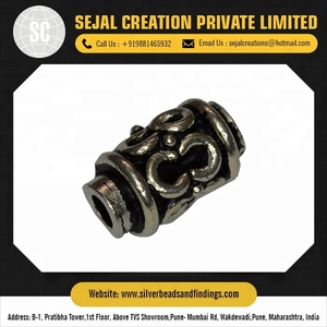 Espaciadores de plata esterlina hechos a mano Hallazgos de joyería Oxi - Product Image 4