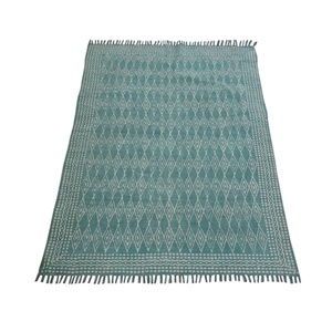 Tapis imprimé à bloc de 4x6 pieds, tapis Antique de surface Boho, tissé à la main, Style Vintage, vente en gros, collection 2020 - Product Image 1