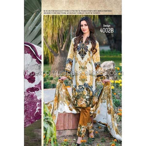 Wholesale Pakistani Designer Lawn Suits for Ladies <b>Ethereal</b> Cotton <b>Dress</b> With Ethnic Print Available in Lahore - Product Image 5
