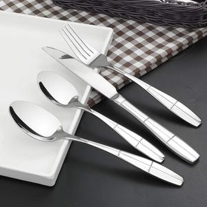 Stainless Steel Cutlery <b>Set</b> for Restaurant Cheap Silver <b>Flatware</b> <b>Set</b> Spoons Forks and Knife Antique Metal with Nickel Finished - Product Image 5