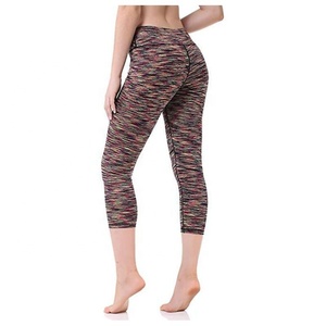 <b>Women</b> Fitness Melange <b>Leggings</b> High Waist Contrast Pant, Fitness Tights - Product Image 3