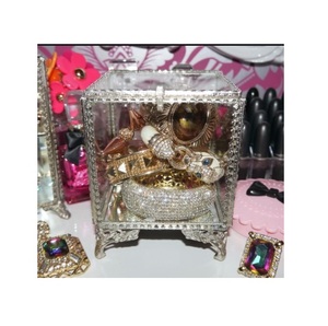 Elegant Handmade Brass and <b>Glass</b> Jewelry <b>Box</b> for Home and Office Decor Stylish Storage Solution - Product Image 1