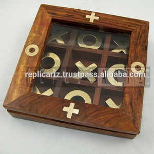 Juego de Mesa Tic Tac Toe de Madera, Adorno Decorativo, Pieza de Juego Coleccionable, Decoración para el Hogar, para Niños y Adultos - Product Image 2