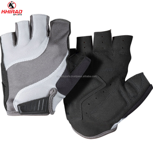 Nouveaux gants de cyclisme en cuir respirants à demi-doigts de haute qualité, personnalisables avec services OEM pour hommes, sports de plein air - Product Image 5
