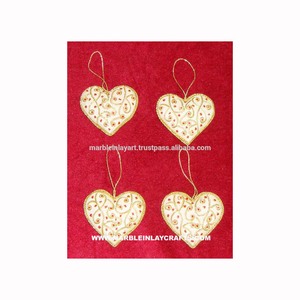 Zari Embroidery Indian Christmas <b>Tree</b> <b>Ornament</b> - Product Image 1
