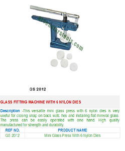 Machine de montage de verre avec 6 matrices en nylon GS 2012 outils de bijoux - Product Image 2