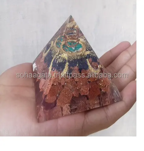 Pirâmide orgone com bobina de cobre: compre on-line da soha agate da índia