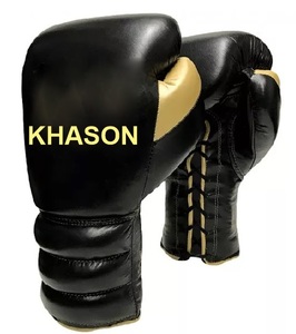GUANTES MMA PROFESIONAL LOGO PERSONALIZADO AJUSTE GUANTES DE BOXEO CUERO DE PU PERSONALIZADO MEJOR MUAY THAI ENTRENAMIENTO PERFORACIÓN - Product Image 3