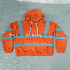 Safety Wear Orange Hi Vis Workwear Hoodies/<b>Jumpers</b> Waterproof Breathable <b>Thermal</b> - Product Image 2