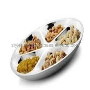 Bandeja de acero inoxidable para comida, bandeja de 5 compartimentos para comida, doble pared, 5 compartimentos - Product Image 1