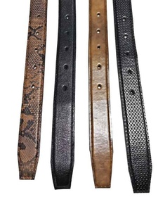 Ceinture en cuir marron rustique pour hommes Bracelet en cuir de vachette véritable avec boucle en argent mat Style décontracté à usage quotidien pour toute tenue - Product Image 3