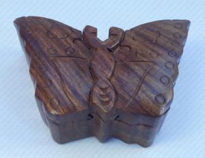Wooden Puzzle Box Butterfly (AC 4054) - Product Image 2