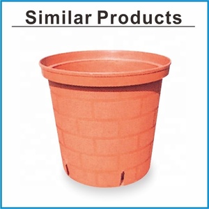 Pots de fleurs en plastique PP de style européen marron jardinière de jardin intérieure et extérieure décorative toutes saisons - Product Image 3